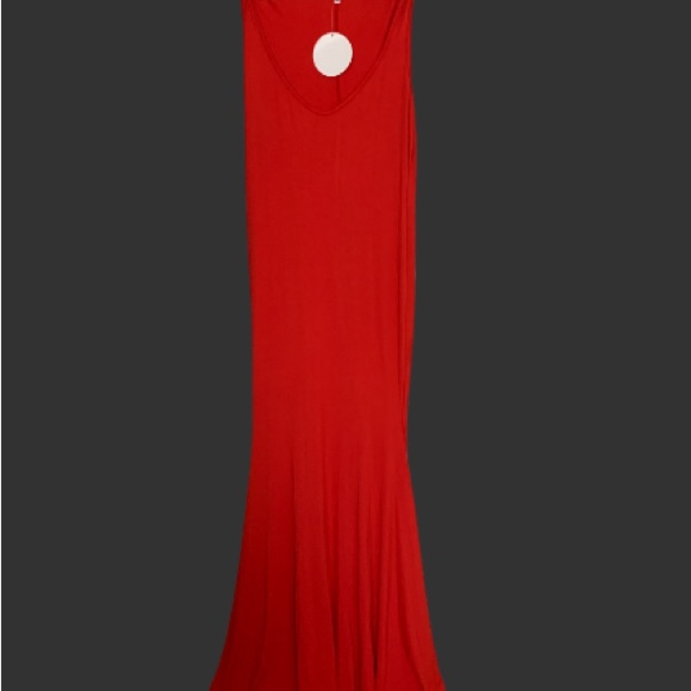 Red High-Low Women’s Dress — Sleeveless Elegant Maxi… extra long!